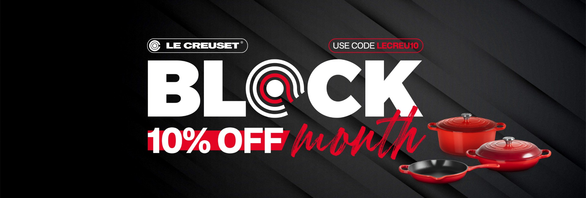 shop banner Le Creuset