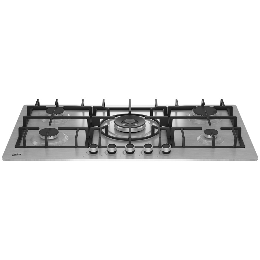 additioanl image for  Beko Hob Gas 4 Burner 1 Wok Inox 90cm 
