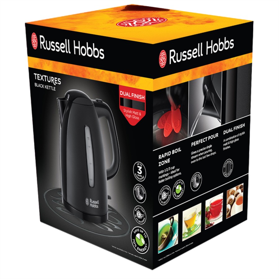 additioanl image for  Russell Hobbs Kettle Texture Black 1.7Lt 