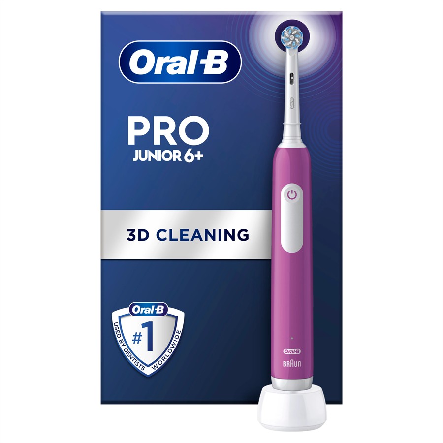 additioanl image for  Oral B Toothbrush Junior Purple Handle 