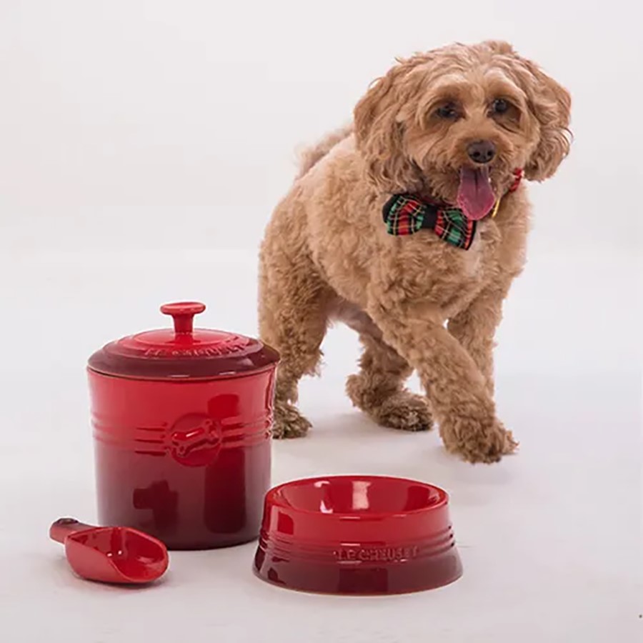 additioanl image for  Le Creuset Pet Food Storage Jar Cerise 