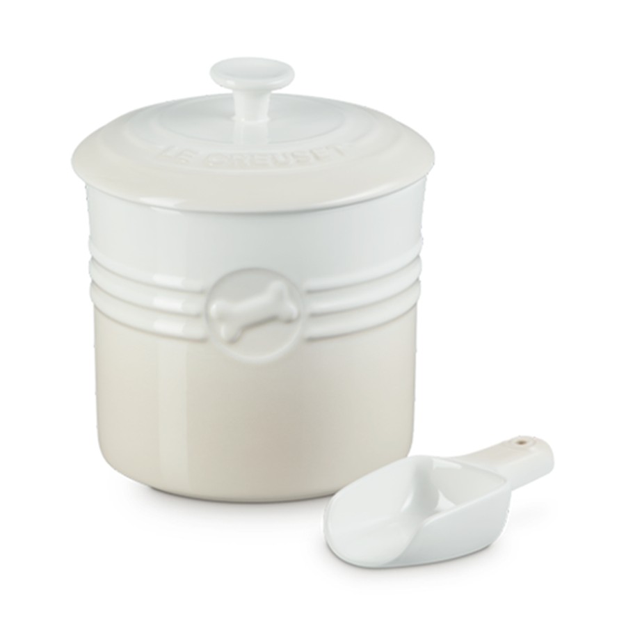 additioanl image for  Le Creuset Pet Food Storage Jar Meringue 