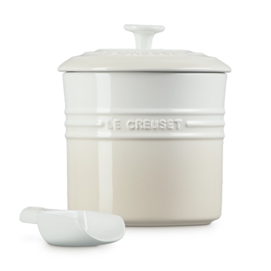 additioanl image for  Le Creuset Pet Food Storage Jar Meringue 