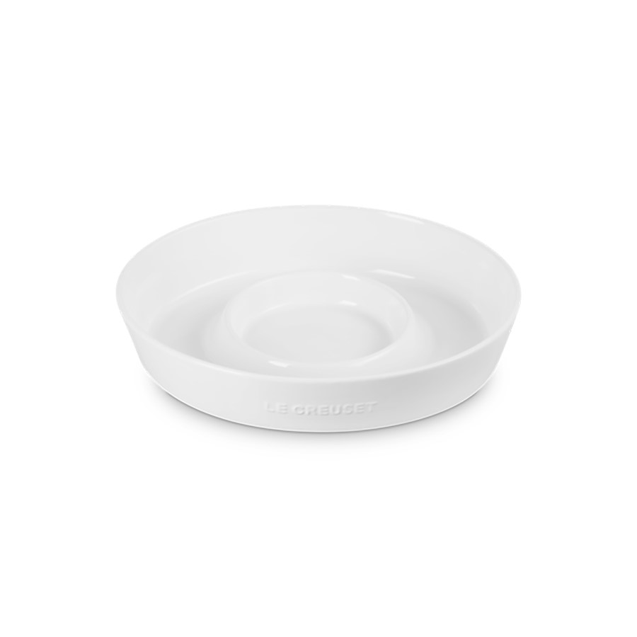 additioanl image for  Le Creuset Chip & Dip Oval Platter White 