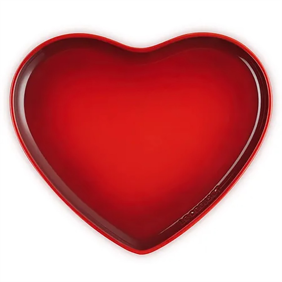 additioanl image for  Le Creuset Heart Plate Cerise 23 cm 