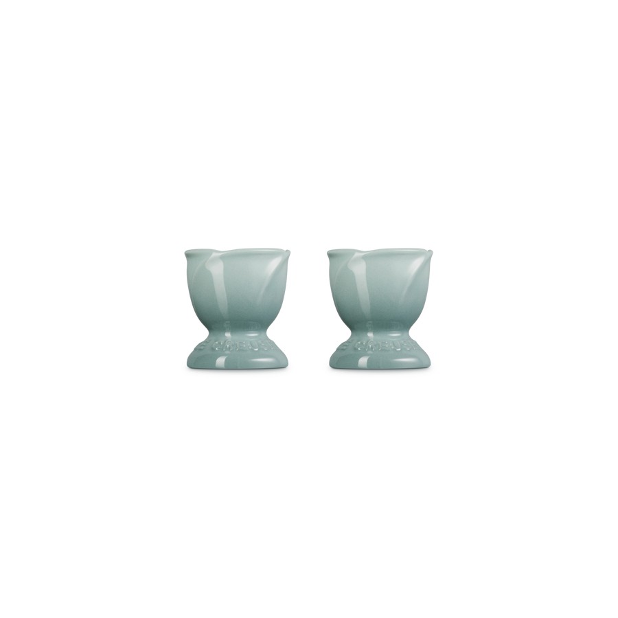 additioanl image for  Le Creuset  2 Tulip Egg Cups Sea Salt 