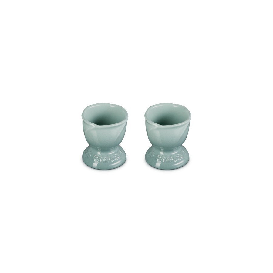 additioanl image for  Le Creuset  2 Tulip Egg Cups Sea Salt 