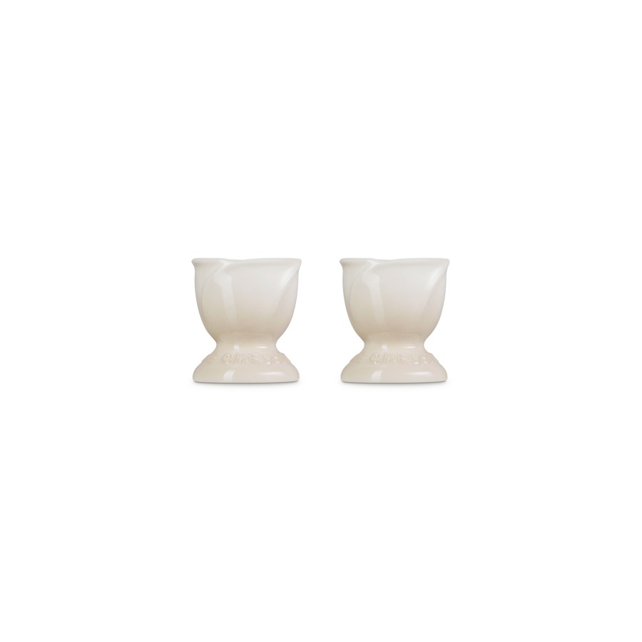 additioanl image for  Le Creuset  2 Tulip Egg Cups Meringue 