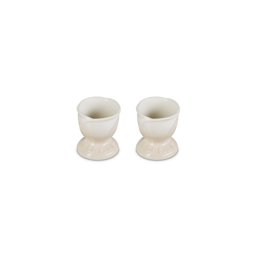 additioanl image for  Le Creuset  2 Tulip Egg Cups Meringue 