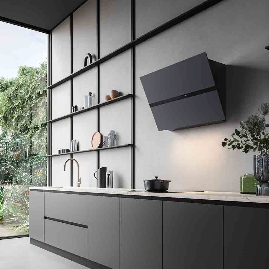 additioanl image for  Falmec Hood Fusion Black Satin Glass 