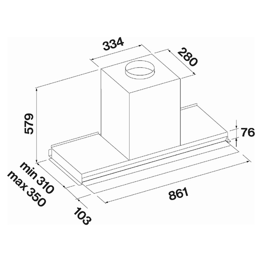 additioanl image for  Falmec Hood Virgola Touch NRS Black 90cm 