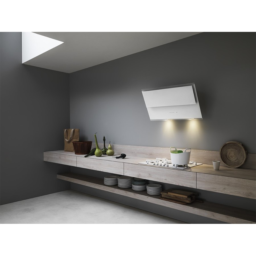 additioanl image for  Falmec Hood Verso White Glass 85 cm 