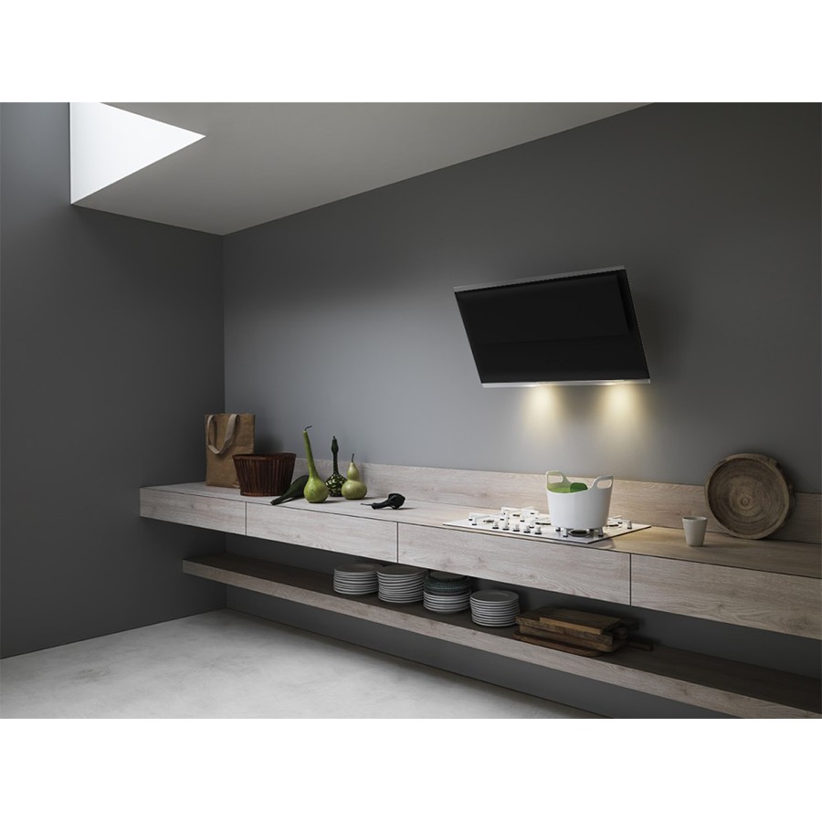 additioanl image for  Falmec Hood Verso Black Glass 55cm 