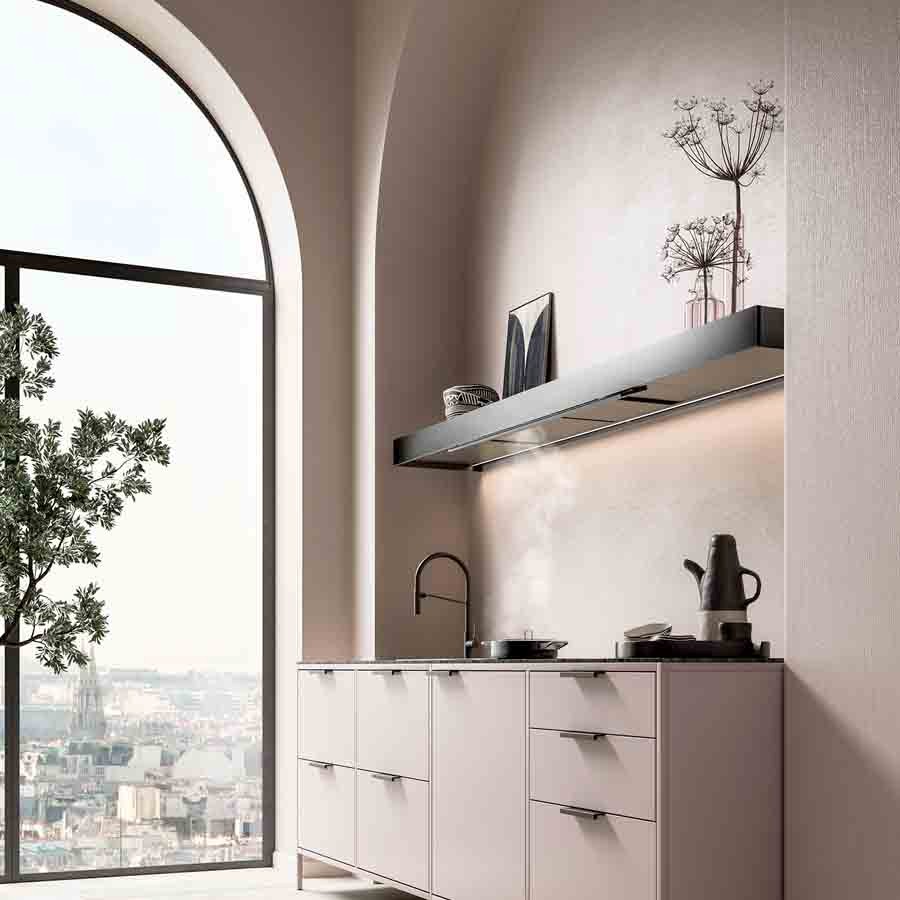 additioanl image for  Falmec Cooker Hood Shelf Black 120 cm 