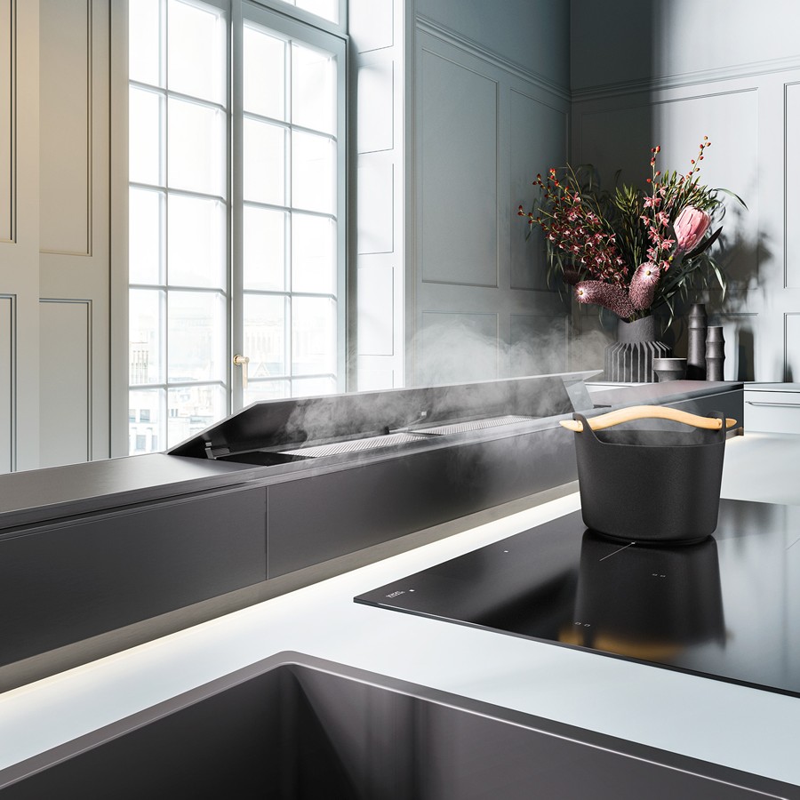 additioanl image for  Falmec Cooker Hood Monolith Black Glass 