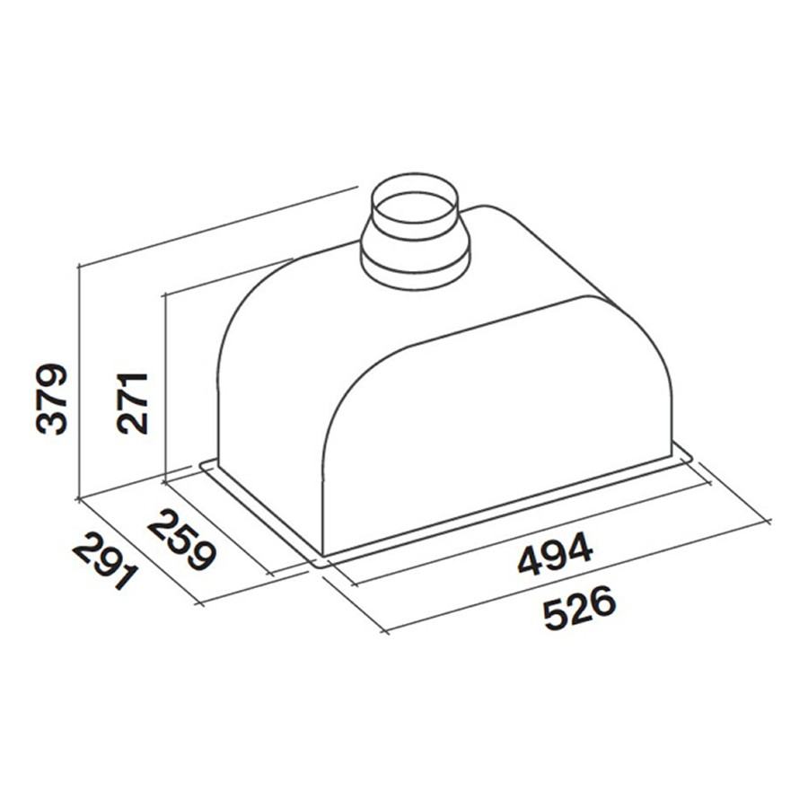 additioanl image for  Falmec Hood Built-in S/Steel 50 cm 