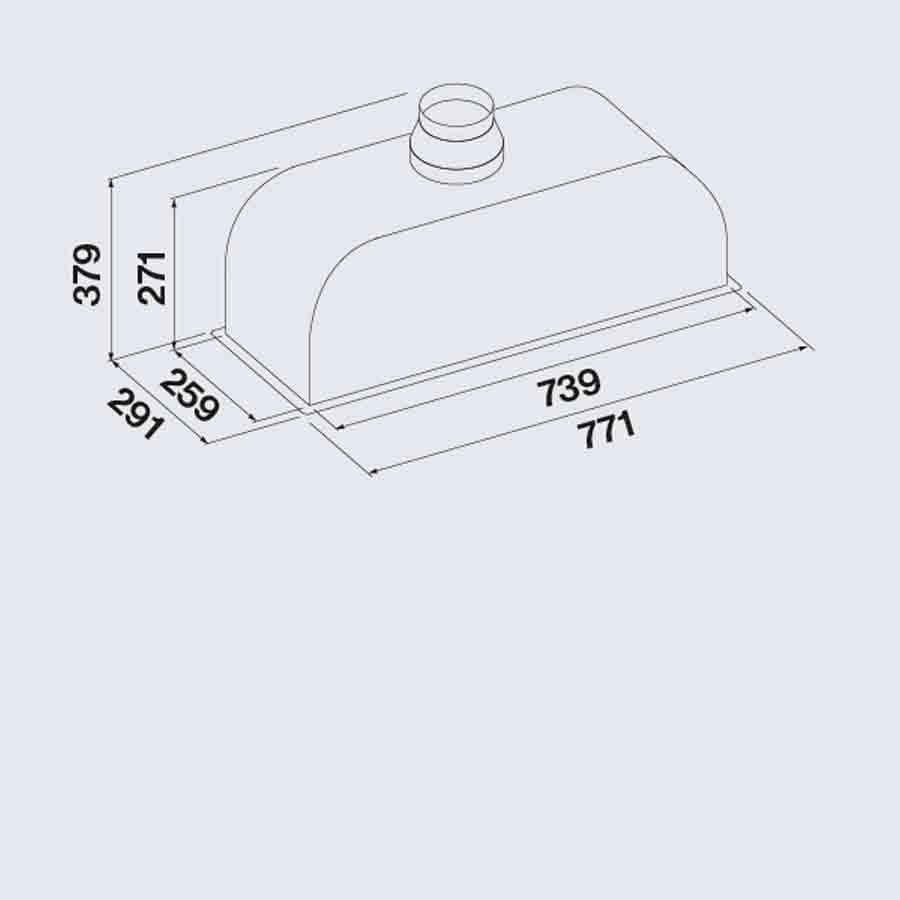 additioanl image for  Falmec Hood Built-in S/Steel 70 cm 