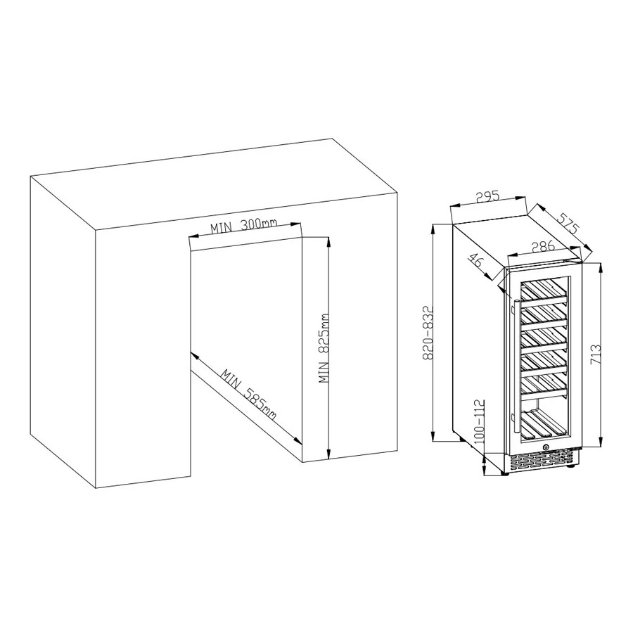 additioanl image for  Le Cellier Wine Cooler BI 20 Bottles 