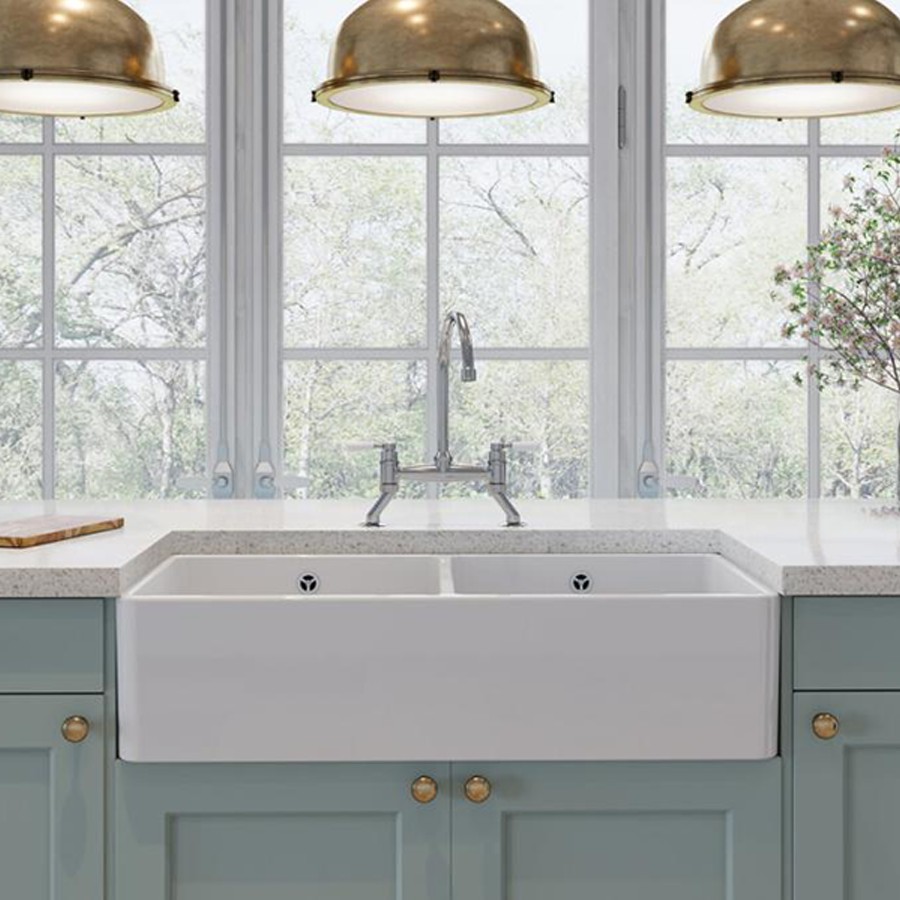 additioanl image for  RANGEMASTER Belfast Ceramic 2 Bowl Sink