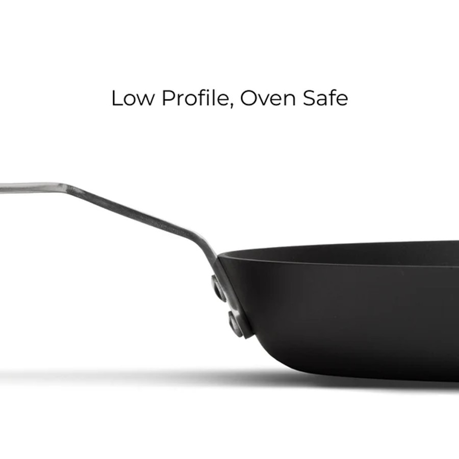 additioanl image for  Bare Carbon Steel Pan with Lid 28 cm 