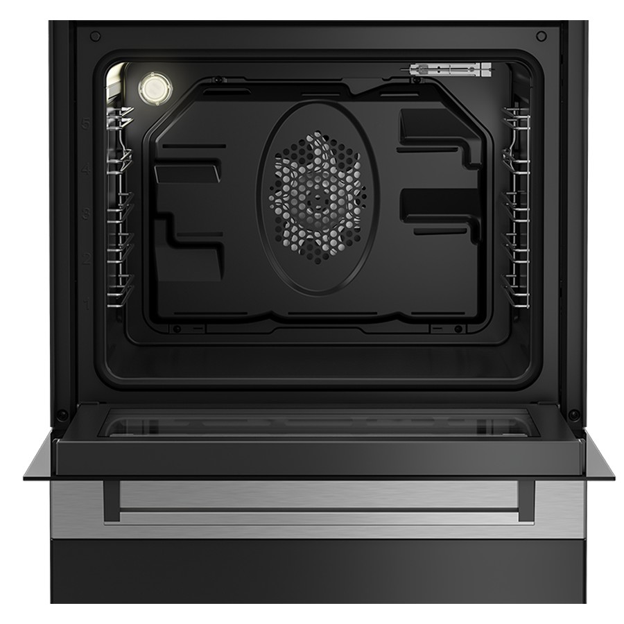 additioanl image for  Beko Cooker Dual Fuel Black & S/Steel 