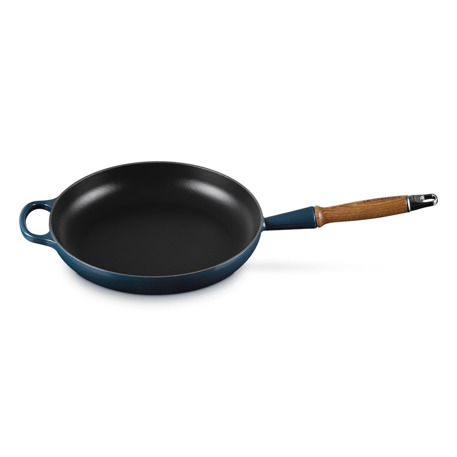 additioanl image for  Le Creuset Skillet Wood Handle Nuit 28cm 
