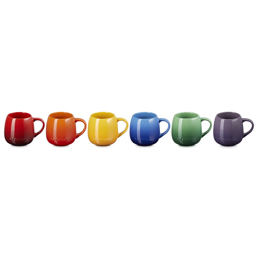 additioanl image for  Le Creuset Rainbow Set of 6 Coupe Mugs 