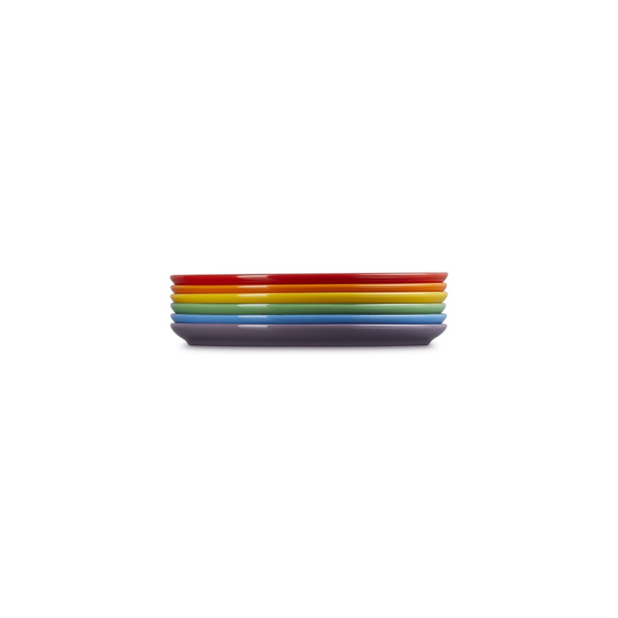 additioanl image for  Le Creuset Rainbow Coupe 6 Side Plates 