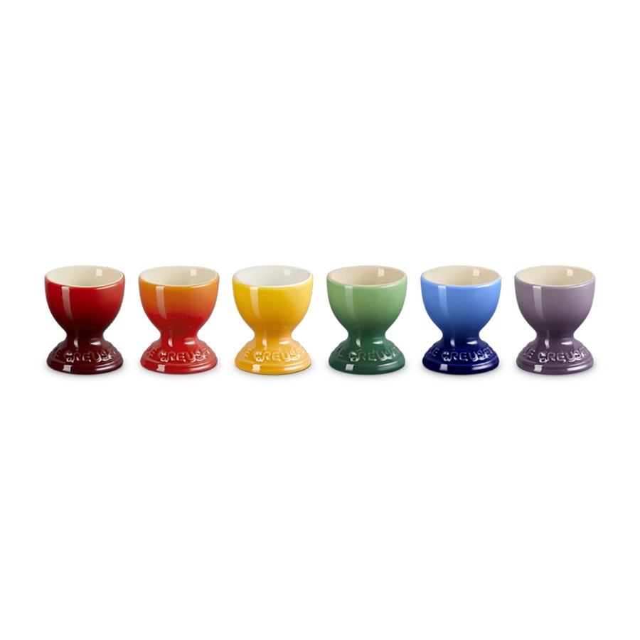 additioanl image for  Le Creuset Rainbow Set of 6 Egg Cups 