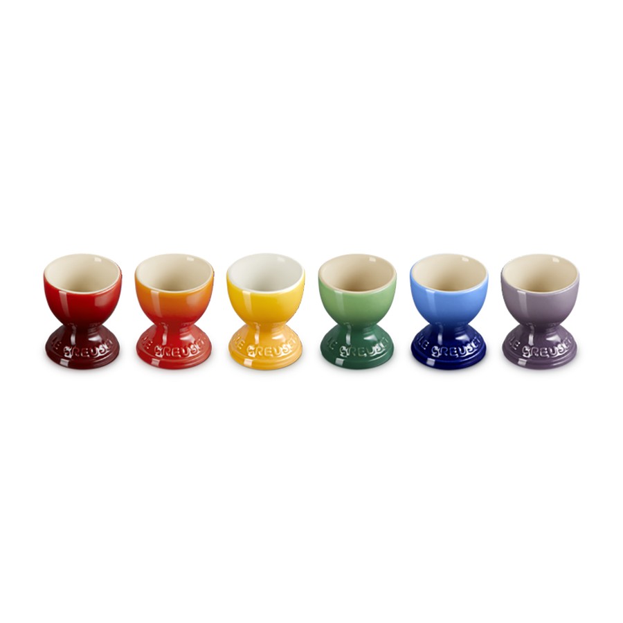 additioanl image for  Le Creuset Rainbow Set of 6 Egg Cups 
