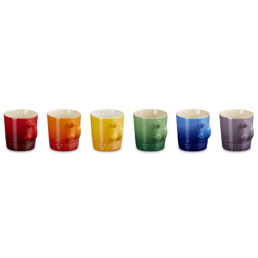 additioanl image for  Le Creuset Set 6 Espresso Mugs Rainbow 
