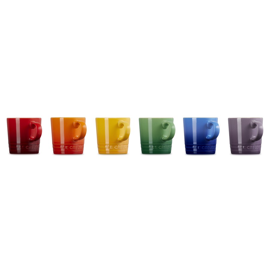 additioanl image for  Le Creuset Set 6 Espresso Mugs Rainbow 
