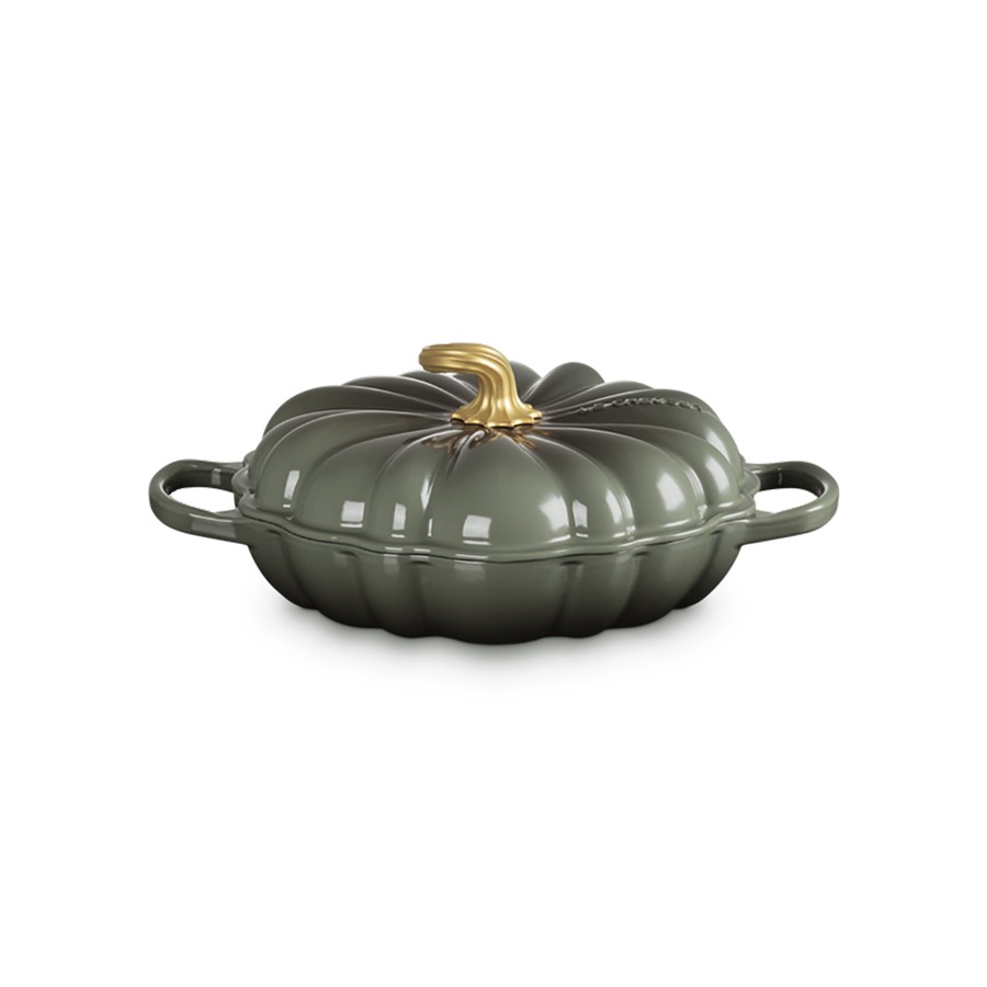 additioanl image for  Le Creuset Pumpkin Braiser Thyme 28 cm 