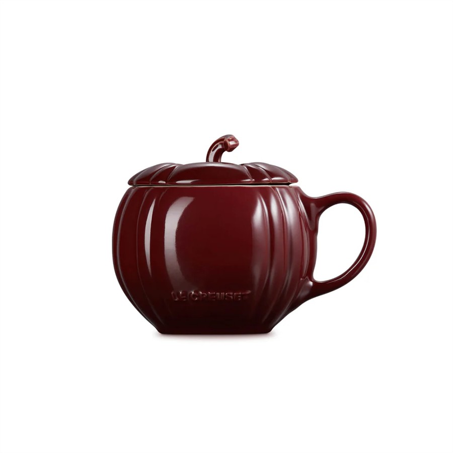 additioanl image for  Le Creuset Pumpkin Mug w/Lid Garnet400ml 