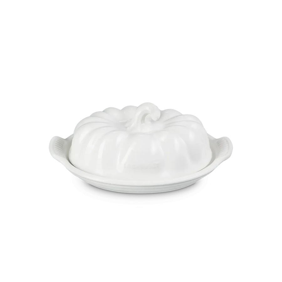 additioanl image for  Le Creuset Pumpkin Butter Dish White 