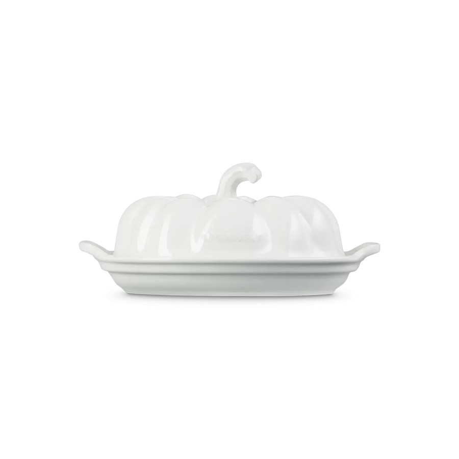 additioanl image for  Le Creuset Pumpkin Butter Dish White 
