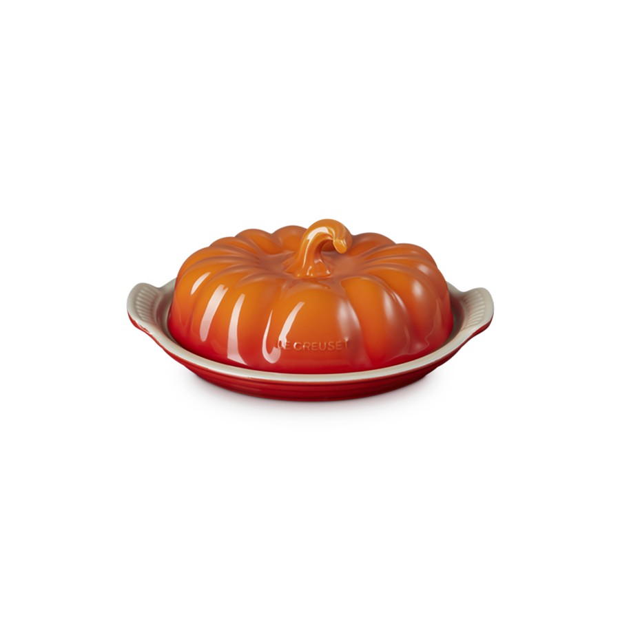 additioanl image for  Le Creuset Pumpkin Butter Dish Flame 