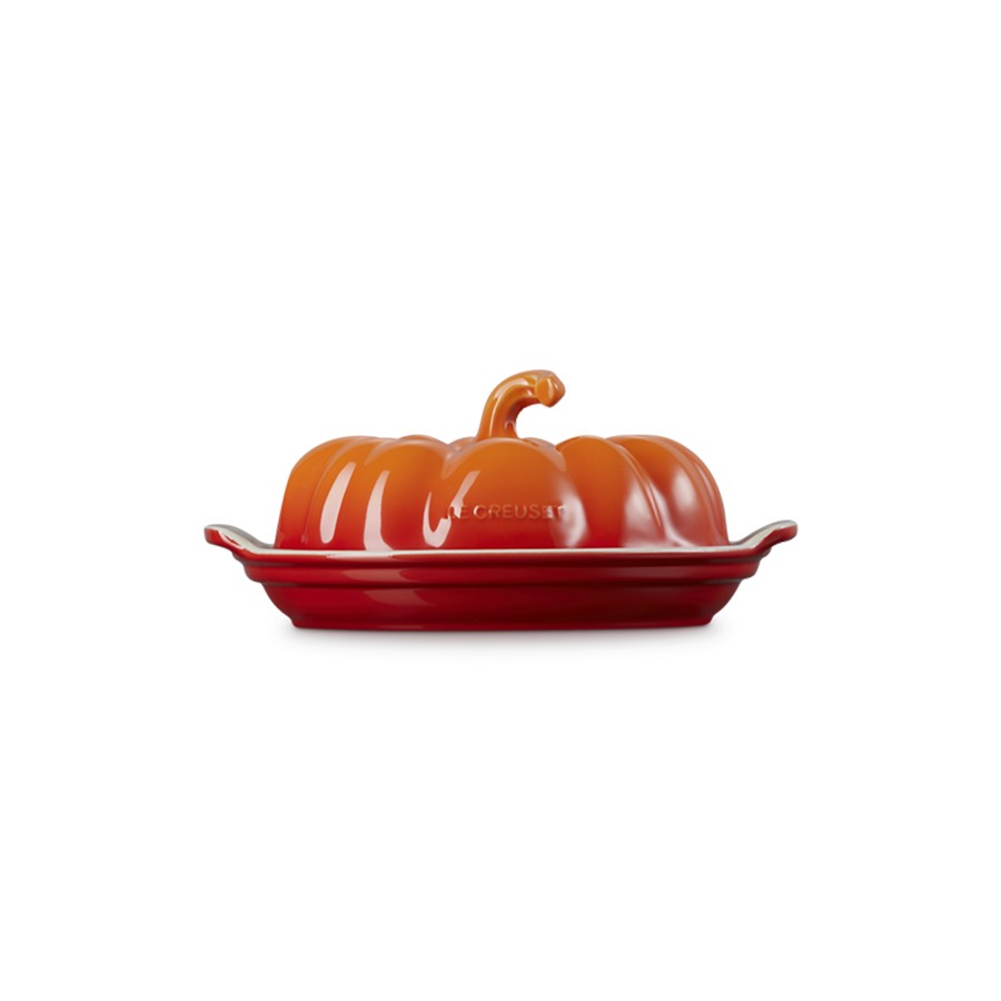 additioanl image for  Le Creuset Pumpkin Butter Dish Flame 