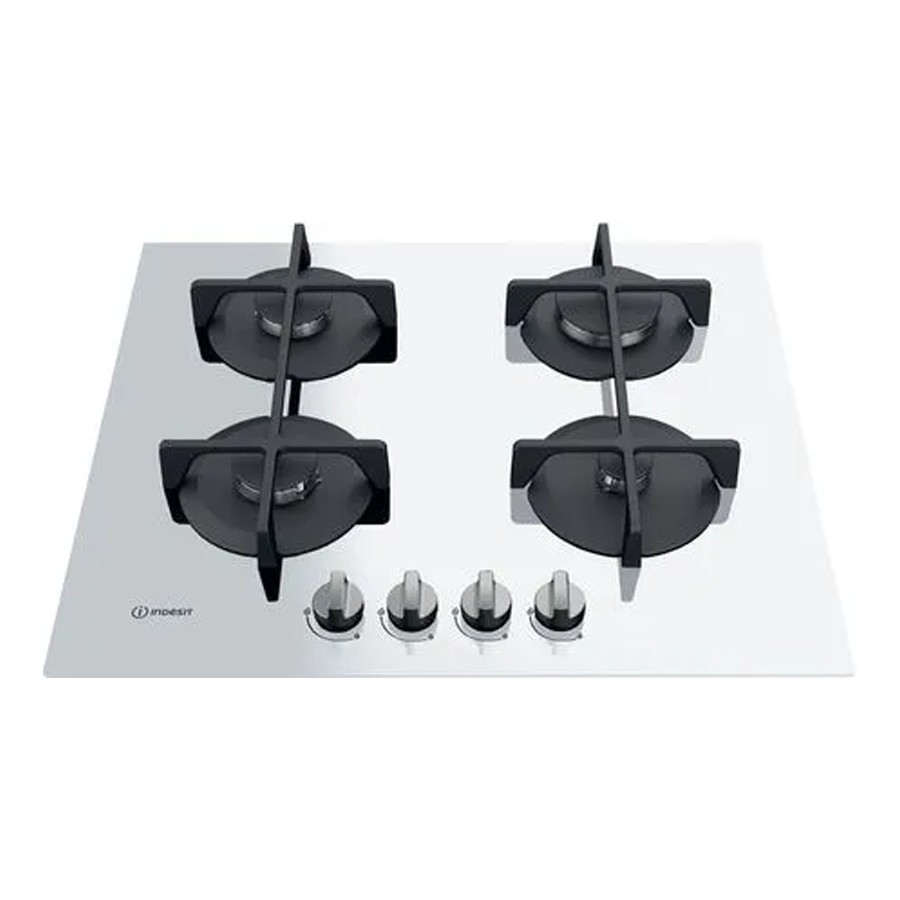 additioanl image for  Indesit Gas Hob 4 Burners White Glass 