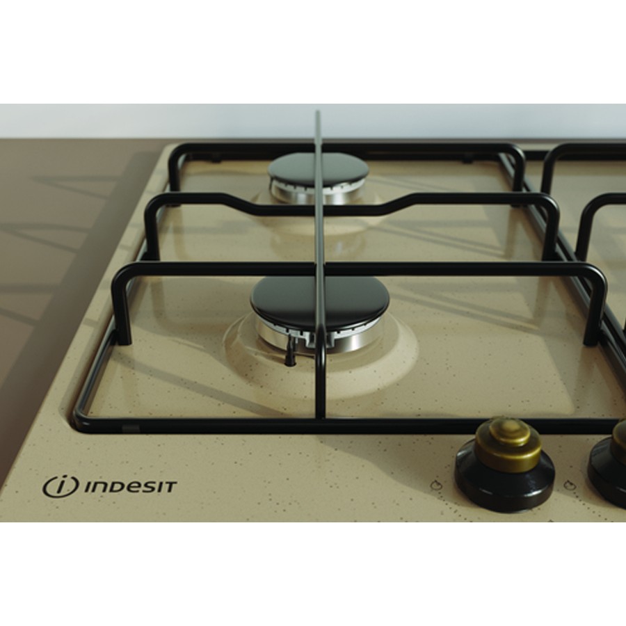additioanl image for  Indesit Gas Hob 4 Burners Oat Finish 