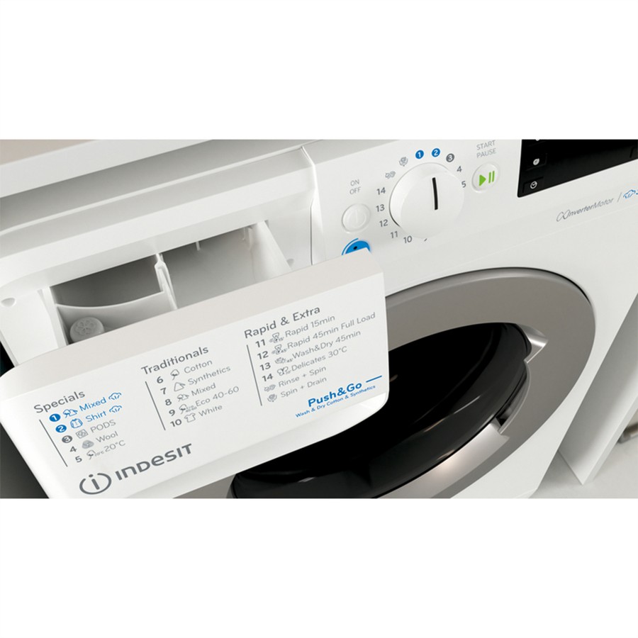 additioanl image for  Indesit Washer Dryer 9/6 Kg White 1400r 