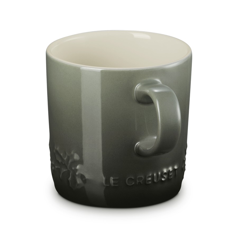 additioanl image for  Le Creuset Holly Relief Mug Thyme 350 ml 
