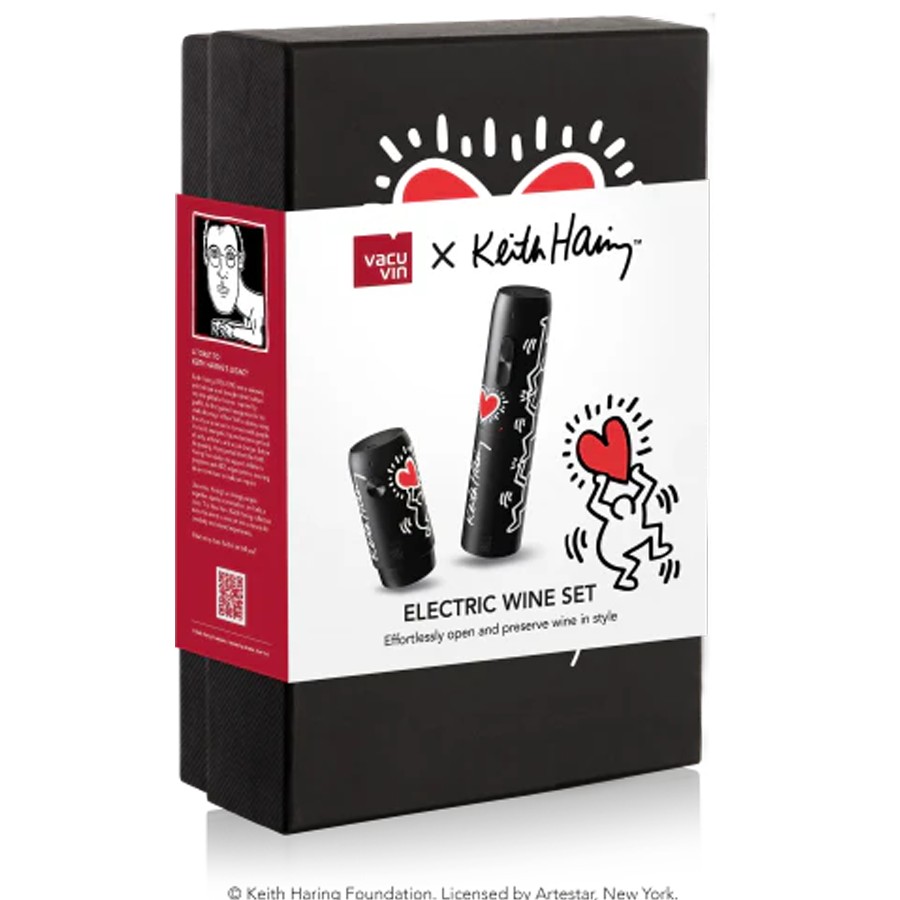 additioanl image for  Vacuvin Electric Wine Set Keith Haring 