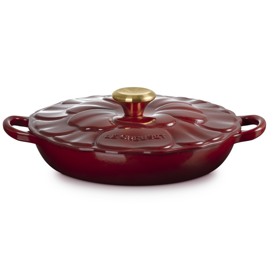 additioanl image for  Le Creuset Low Petal Braiser Garnet 26cm 