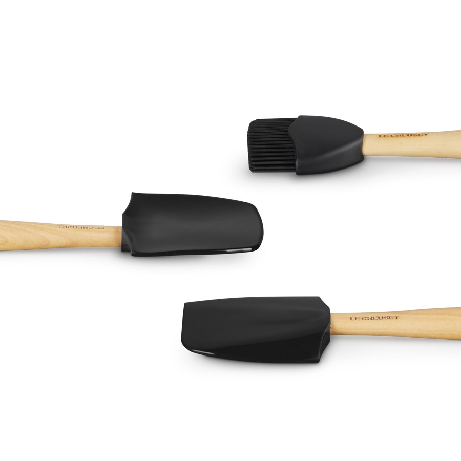 additioanl image for  Le Creuset Set of 3 Spatulas Black 