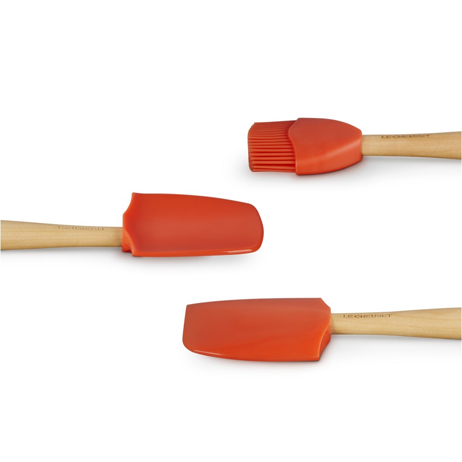 additioanl image for  Le Creuset Set of 3 Spatulas Flame 