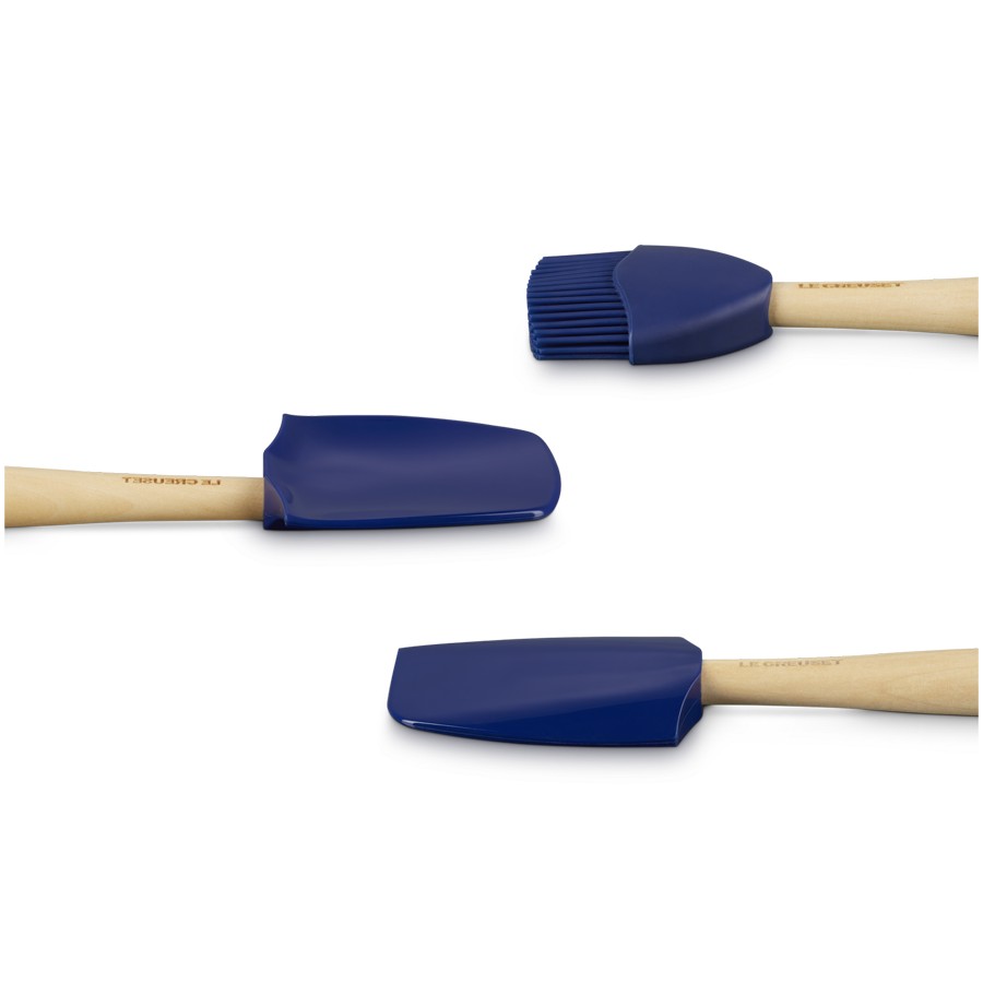 additioanl image for  Le Creuset Set of 3 Spatulas Azure Blue 