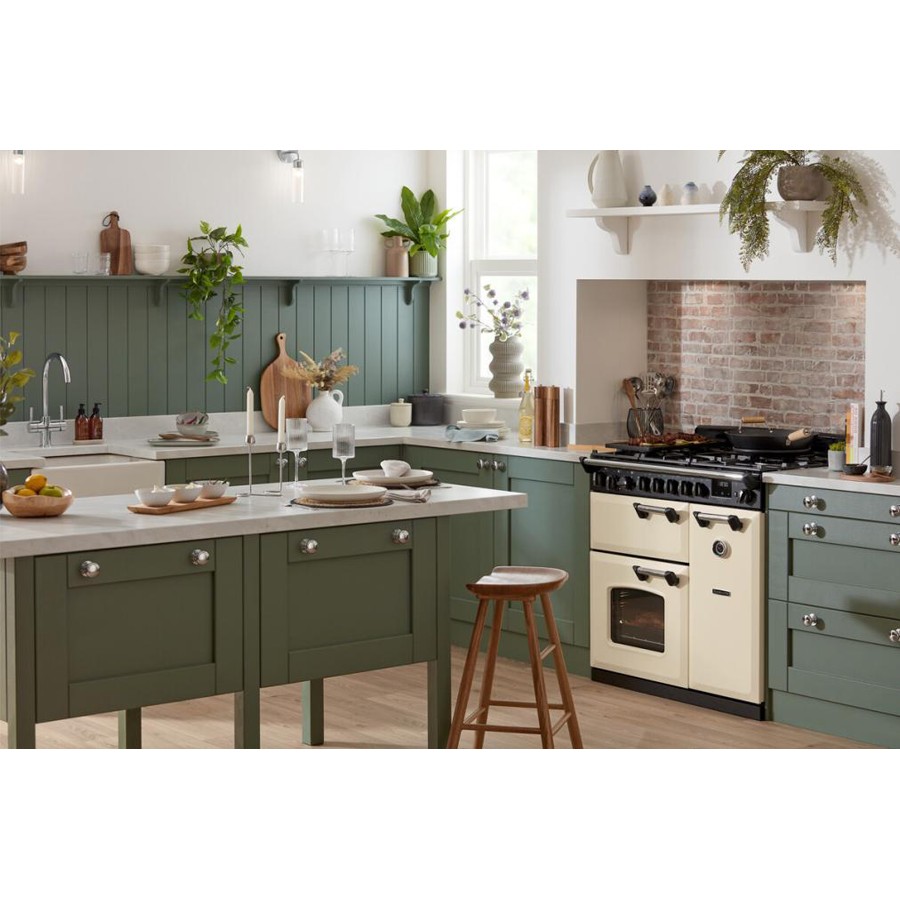 additioanl image for  RangeM Dual Fuel Blue/ Brass 110 cm 