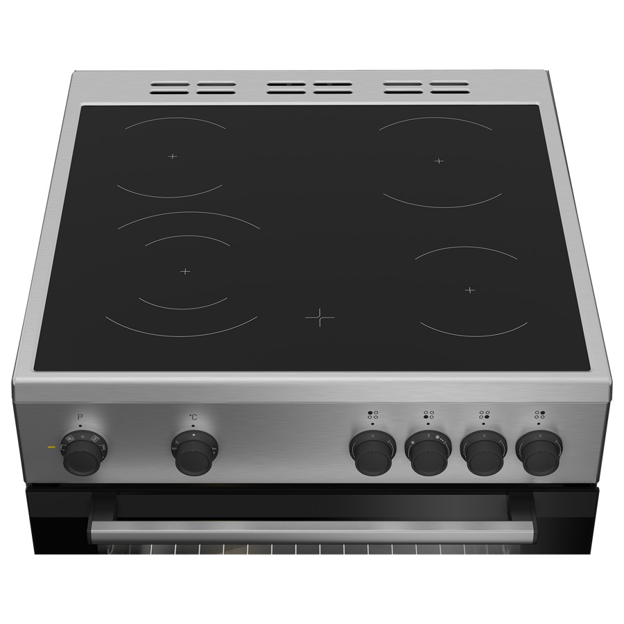 additioanl image for  Beko Cooker Elec Fan Assisted Blk & Inox 