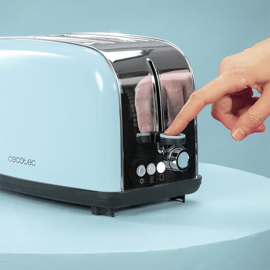 additioanl image for  Cecotec Toaster Steel & Blue 850 W 
